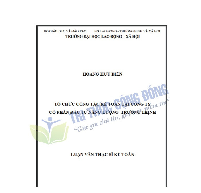 Mẫu luận văn tổ chức công tác kế toán tại công ty X Mẫu luận văn tổ chức công tác kế toán tại công ty X