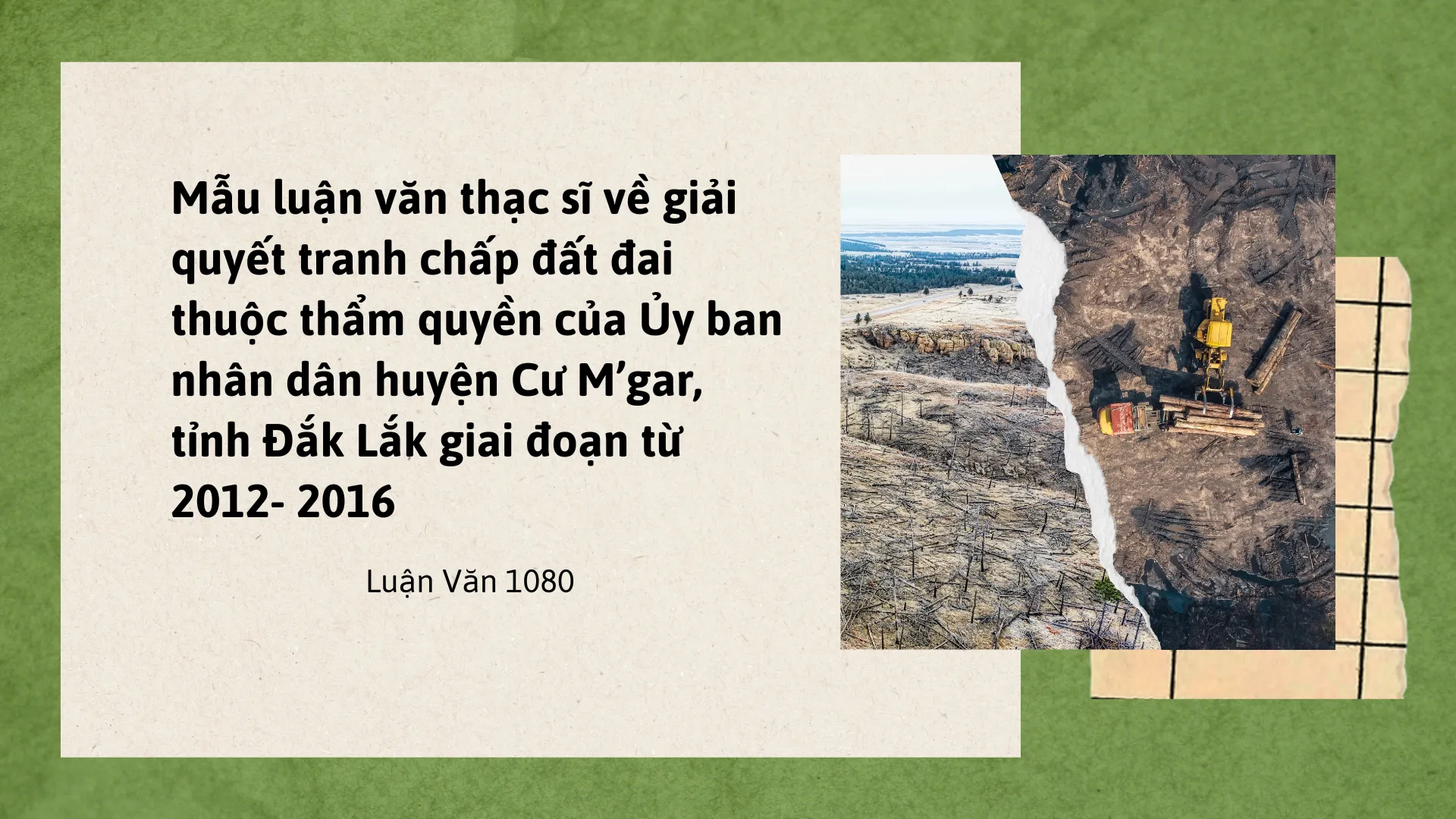 Mẫu luận văn về giải quyết tranh chấp đất đai tại Đắk Lắk