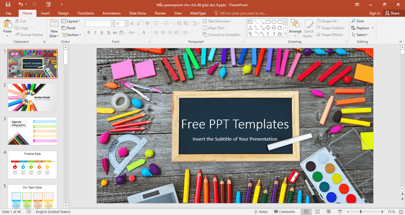 Mẫu powerpoint cho chủ đề Giáo dục Mẫu powerpoint cho chủ đề Giáo dục