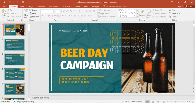Mẫu powerpoint thuyết trình luận văn Marketing Mẫu powerpoint thuyết trình luận văn Marketing