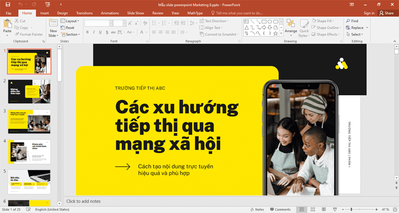 Mẫu slide luận văn tốt nghiệp Marketing Mẫu slide luận văn tốt nghiệp Marketing
