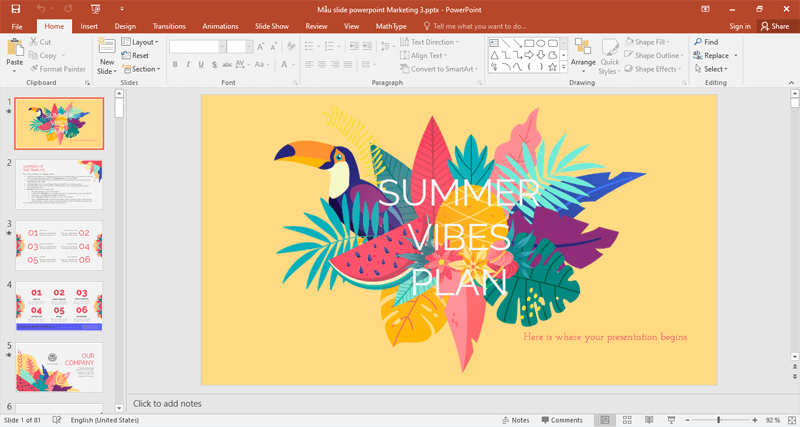 Mẫu slide thuyết trình luận văn Marketing Mẫu slide thuyết trình luận văn Marketing