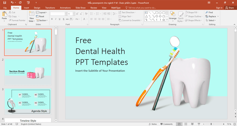 Mẫu slide thuyết trình luận văn ngành Y tế - Dược phẩm Mẫu slide thuyết trình luận văn ngành Y tế - Dược phẩm