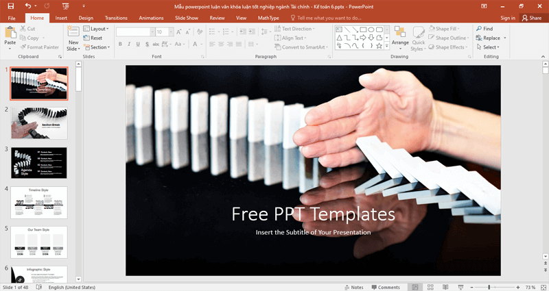 Mẫu slide thuyết trình luận văn Tài chính - Kế toán Mẫu slide thuyết trình luận văn Tài chính - Kế toán