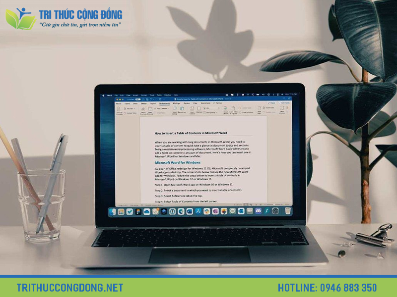 Liên hệ với Tri Thức Cộng Đồng hỗ trợ dịch vụ tạo mục lục đẹp, chuẩn mực theo yêu cầu