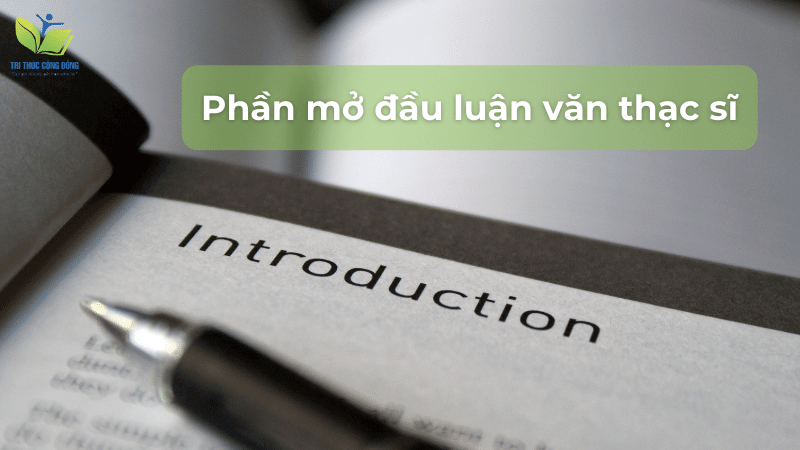 Phần mở đầu luận văn thạc sĩ Phần mở đầu luận văn thạc sĩ