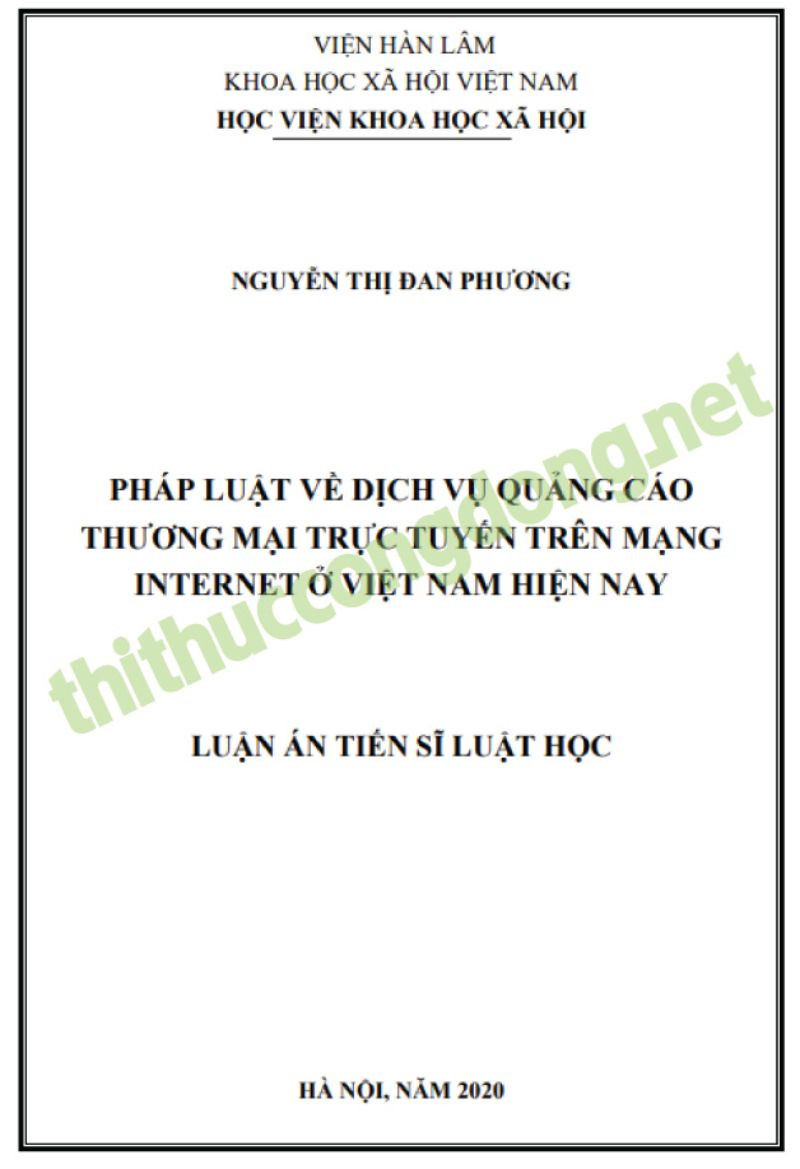 Pháp luật về dịch vụ quảng cáo thương mại trực tuyến Pháp luật về dịch vụ quảng cáo thương mại trực tuyến