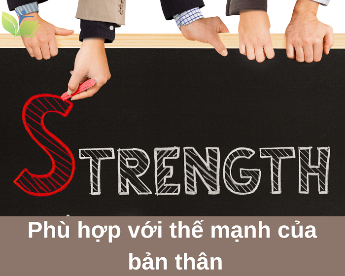 Phù hợp với thế mạnh của bản thân Phù hợp với thế mạnh của bản thân