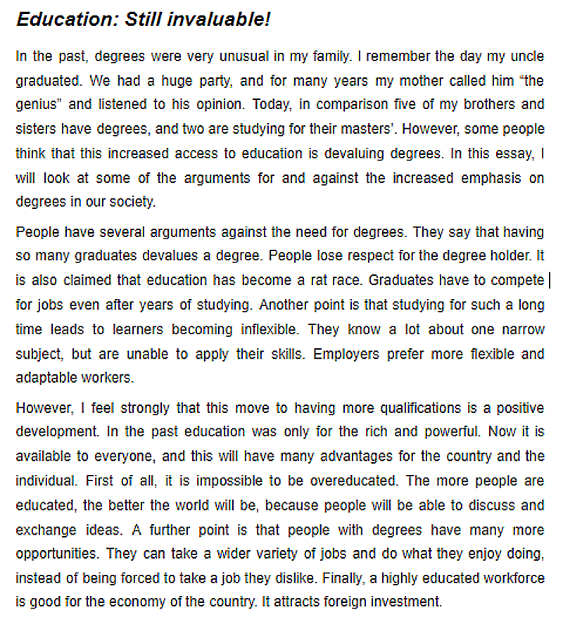 Mẫu Argumentative Essay 3 Mẫu Argumentative Essay 3