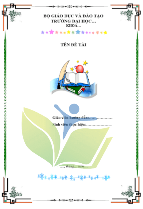 Tải bìa bài tiểu luận miễn phí Tải bìa bài tiểu luận miễn phí