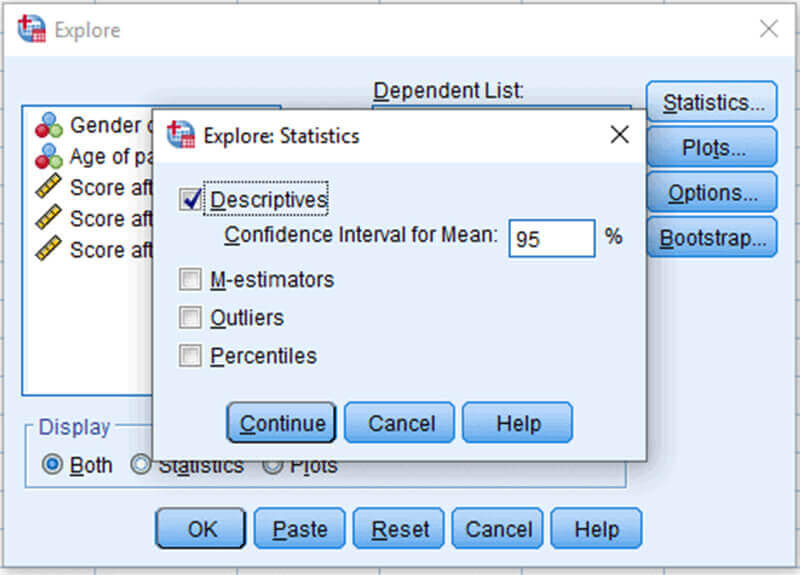 Thực hiện thống kê mô tả trong SPSS