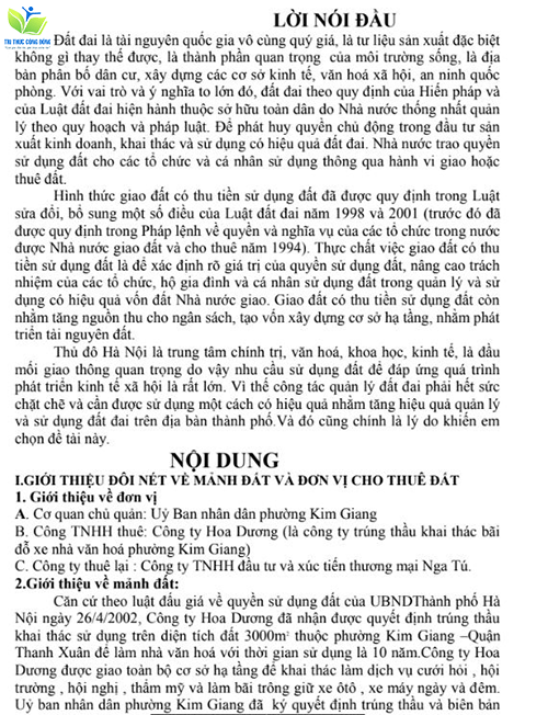 Tiểu luận về chuyển nhượng quyền sử dụng đất Tiểu luận về chuyển nhượng quyền sử dụng đất