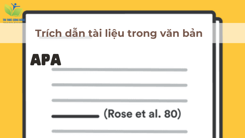 Trích dẫn tài liệu trong văn bản Trích dẫn tài liệu trong văn bản