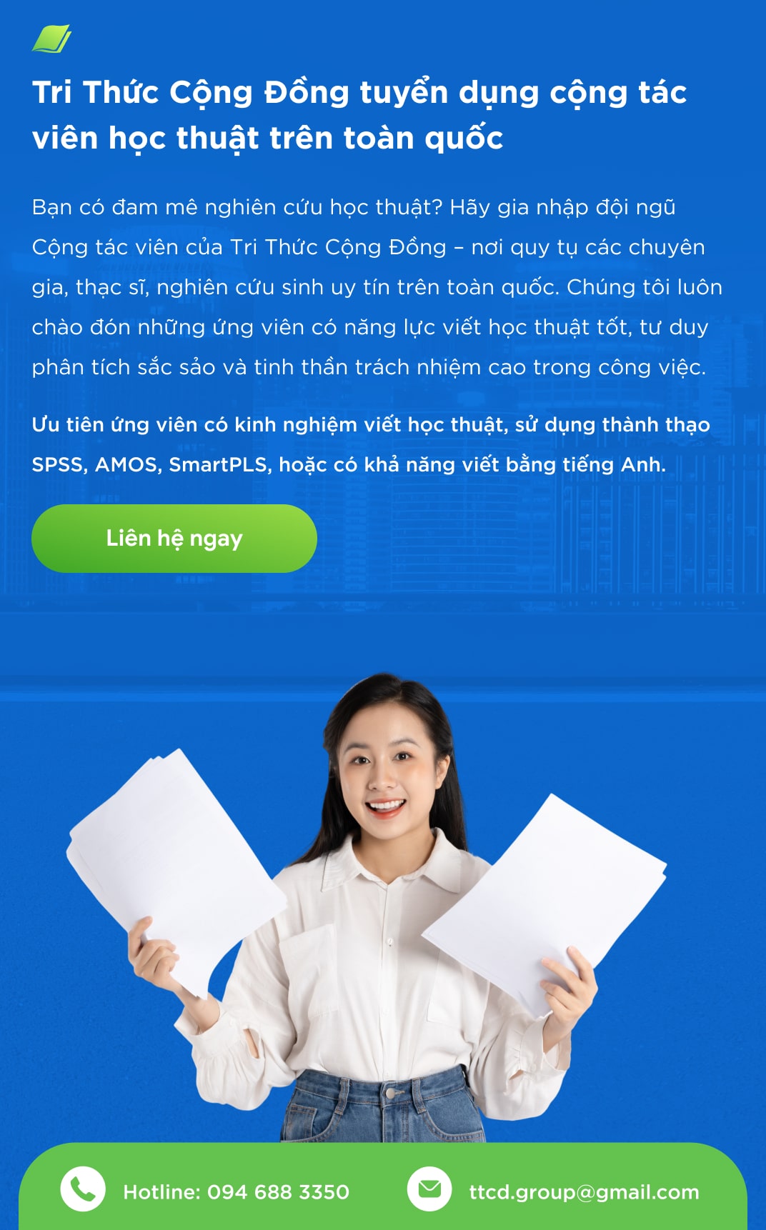 Cơ Hội Trở Thành Cộng Tác Viên Học Thuật Uy Tín