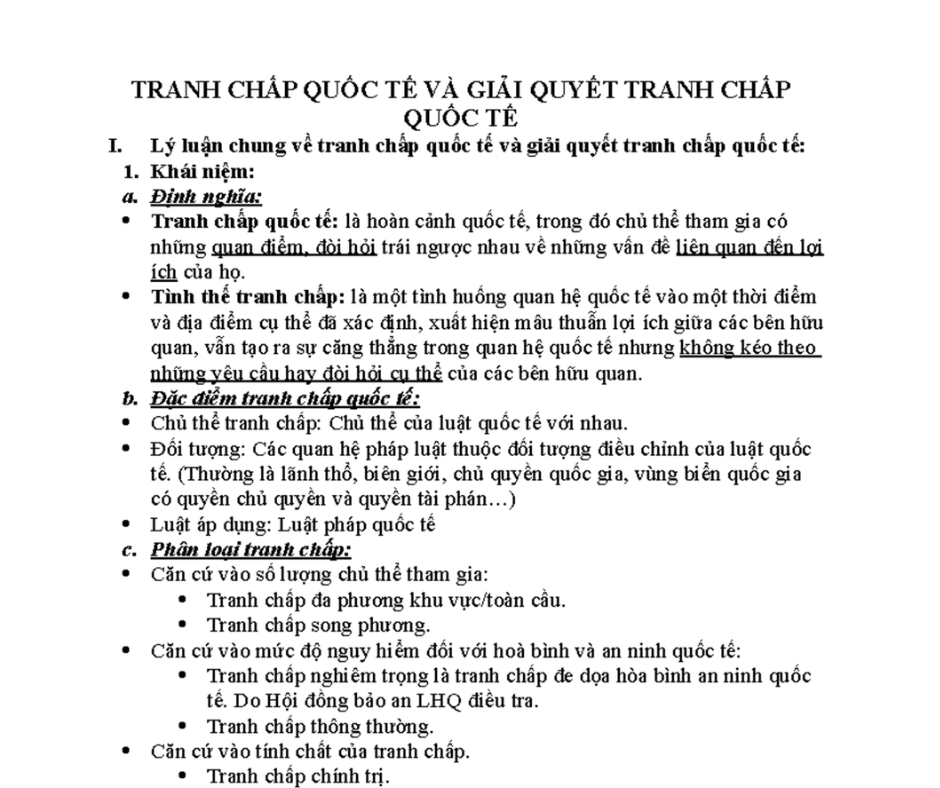 Luận án về giải quyết tranh chấp kinh tế quốc tế