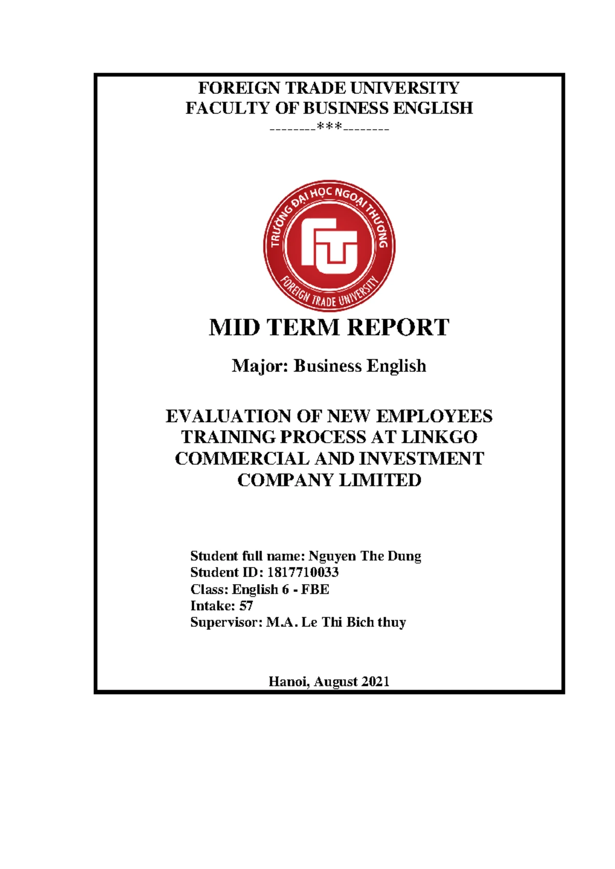 Bìa luận văn cao học hoặc báo cáo tiếng Anh Bìa luận văn cao học hoặc báo cáo tiếng Anh