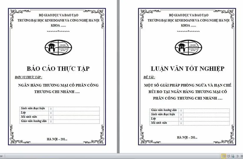 Mẫu bìa luận văn tốt nghiệp HUBT chuyên nghiệp Mẫu bìa luận văn tốt nghiệp HUBT chuyên nghiệp