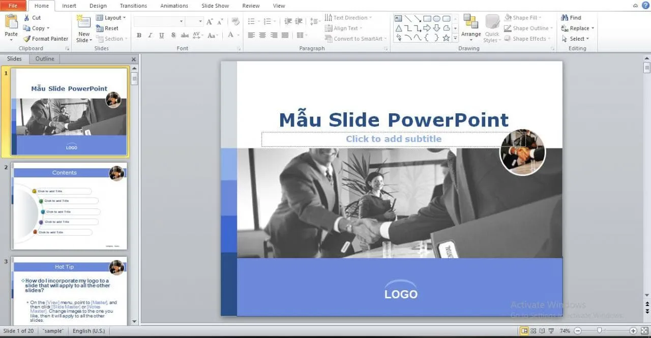Cách trình bày slide luận văn thạc sĩ