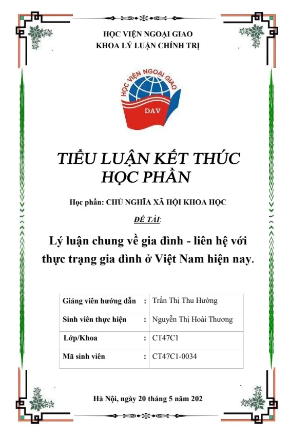 Lý luận chung về gia đình Lý luận chung về gia đình