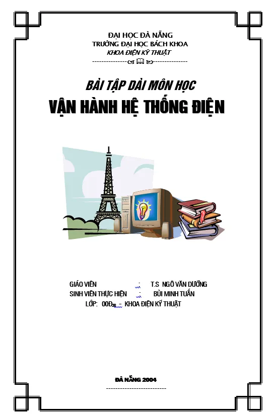 Mẫu bìa của đại học bách khoa khoa Điện Kỹ Thuật