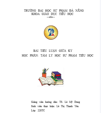 Mẫu bìa tiểu luận giữa kì Mẫu bìa tiểu luận giữa kì