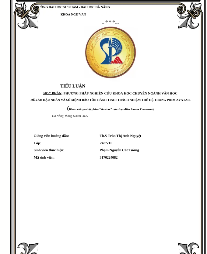 Mẫu bìa tiểu luận khối ngành xã hội Mẫu bìa tiểu luận khối ngành xã hội