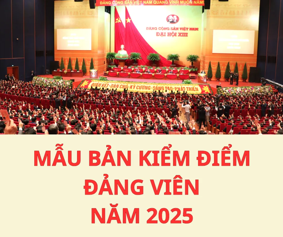 Một số mẫu bản kiểm điểm cá nhân Đảng viên tham khảo