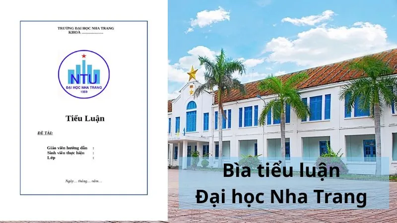 Quy định chung về cách trình bày trang bìa tiểu luận đại học Nha Trang