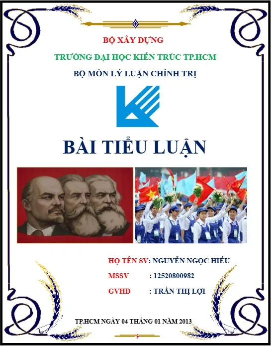 Tiểu luận Kinh tế chính trị Mác – Lênin