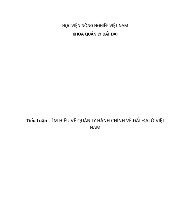 Tìm hiểu về quản lý hành chính về quản lý đất đai ở Việt Nam Tìm hiểu về quản lý hành chính về quản lý đất đai ở Việt Nam