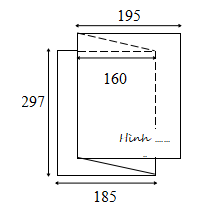 Cách gấp giấy trang khi minh họa biểu đồ dài hơn trang giấy