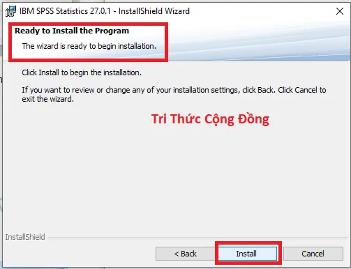 Quá trình tải SPSS