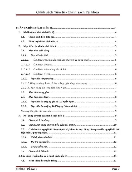 chính sách tiền tệ – chính sách tài khóa