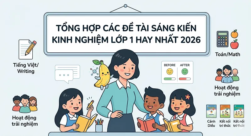 Tổng hợp các đề tài sáng kiến kinh nghiệm lớp 1 hay nhất 2026