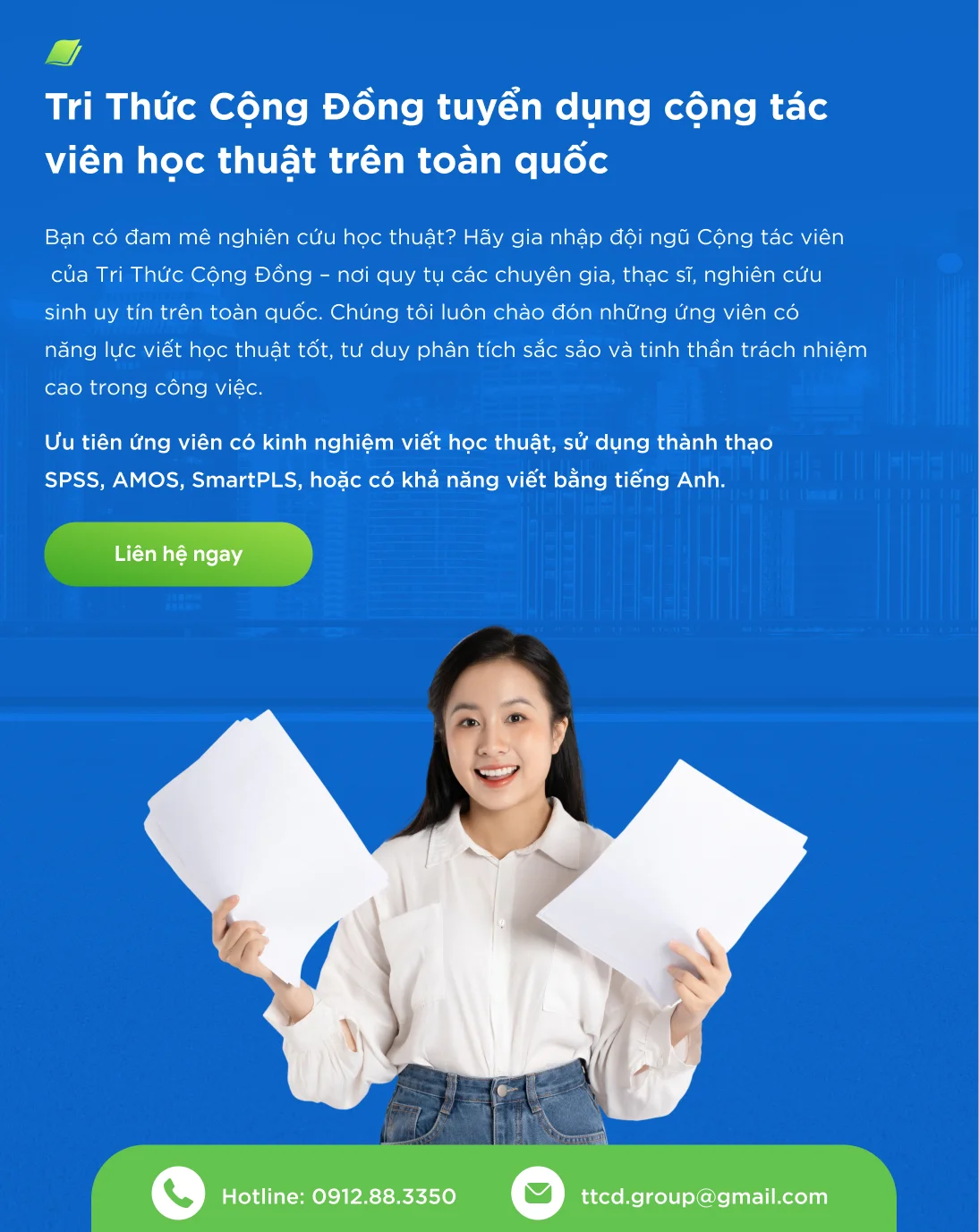 Cơ Hội Trở Thành Cộng Tác Viên Học Thuật Uy Tín