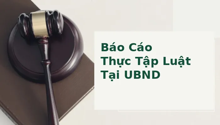 Đề tài báo cáo thực tập luật tại UBND xã