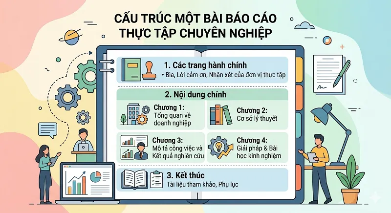 Cấu trúc một bài báo cáo thực tập chuyên nghiệp