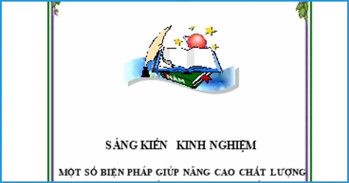 Đề tài sáng kiến kinh nghiệm kế toán trường tiểu học hay nhất