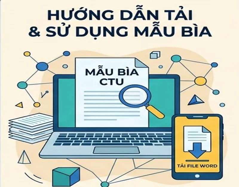 Hướng dẫn tải và mẫu bìa luận văn đại học Cần Thơ