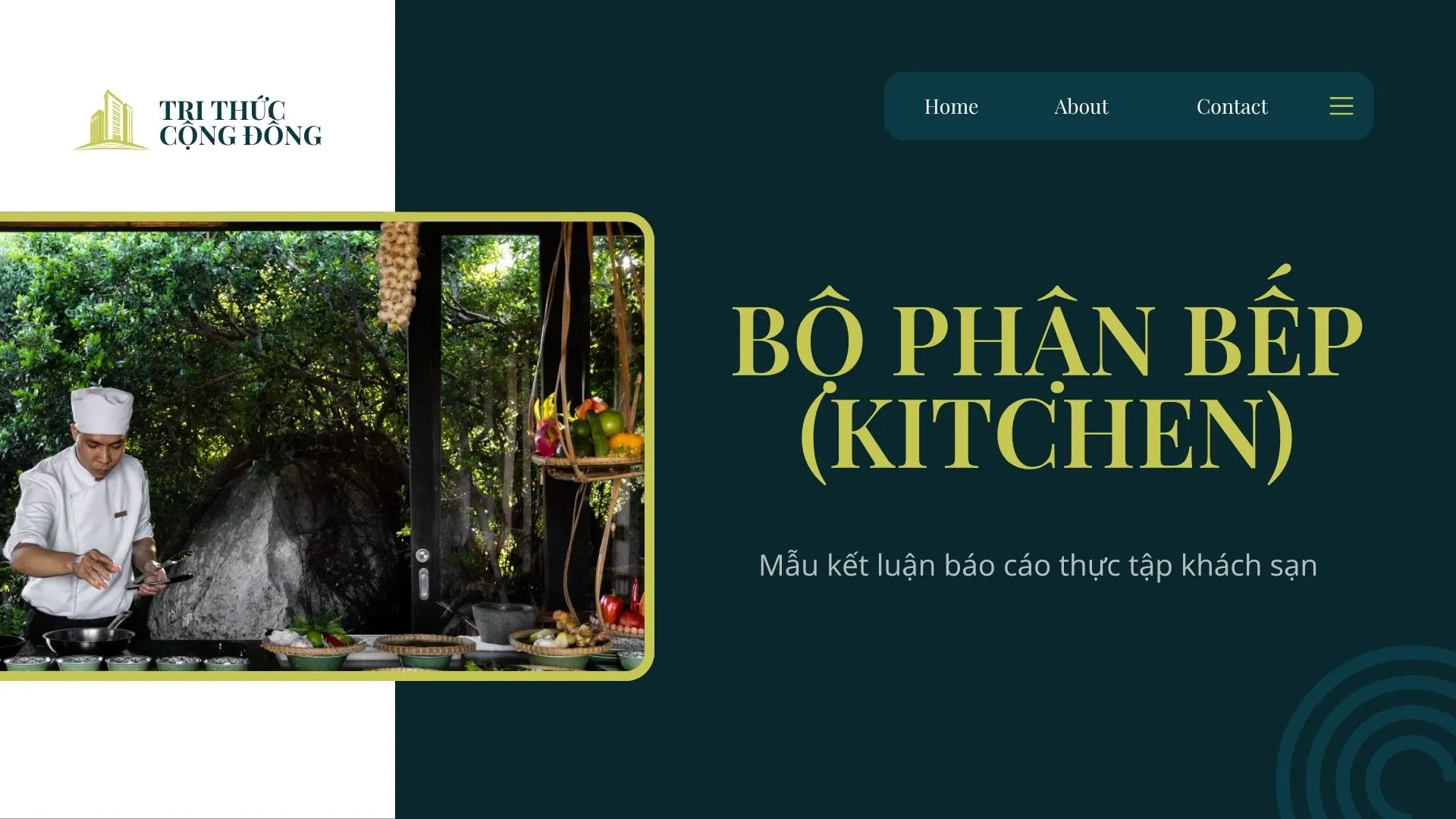 Mẫu kết luận Bộ phận Bộ phận Bếp (Kitchen) Mẫu kết luận Bộ phận Bộ phận Bếp (Kitchen)
