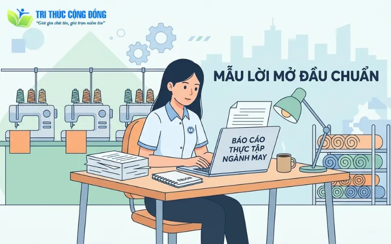 Tổng hợp các mẫu lời mở đầu báo cáo thực tập ngành may