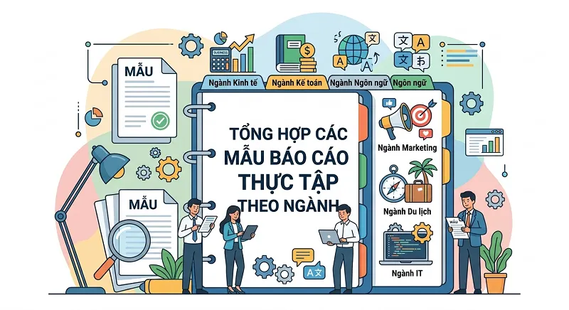 Tổng hợp các mẫu báo cáo thực tập theo ngành