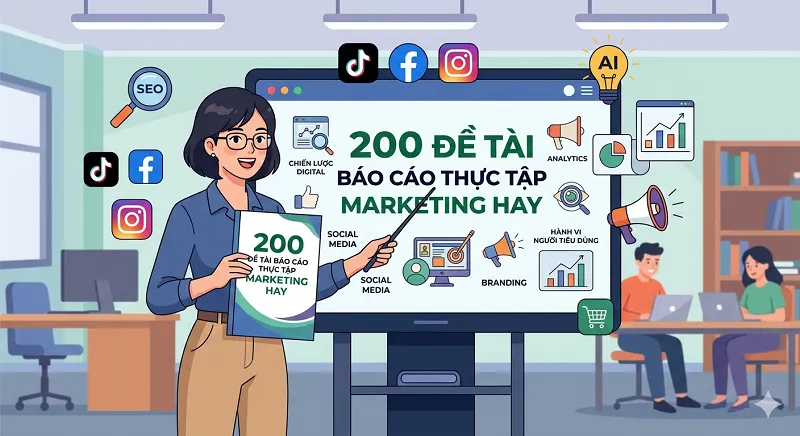 200 đề tài báo cáo thực tập marketing hay