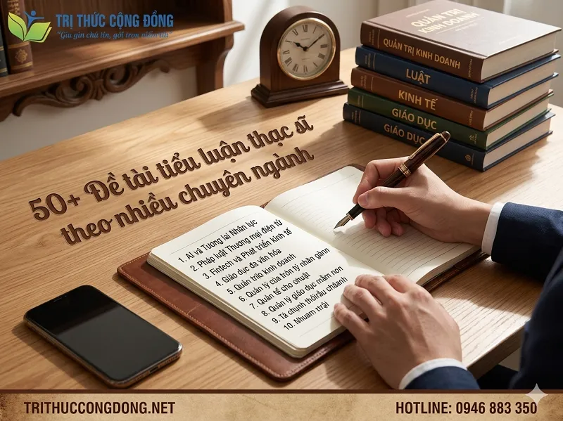 50+ đề tài tiểu luận thạc sĩ theo nhiều chuyên ngành