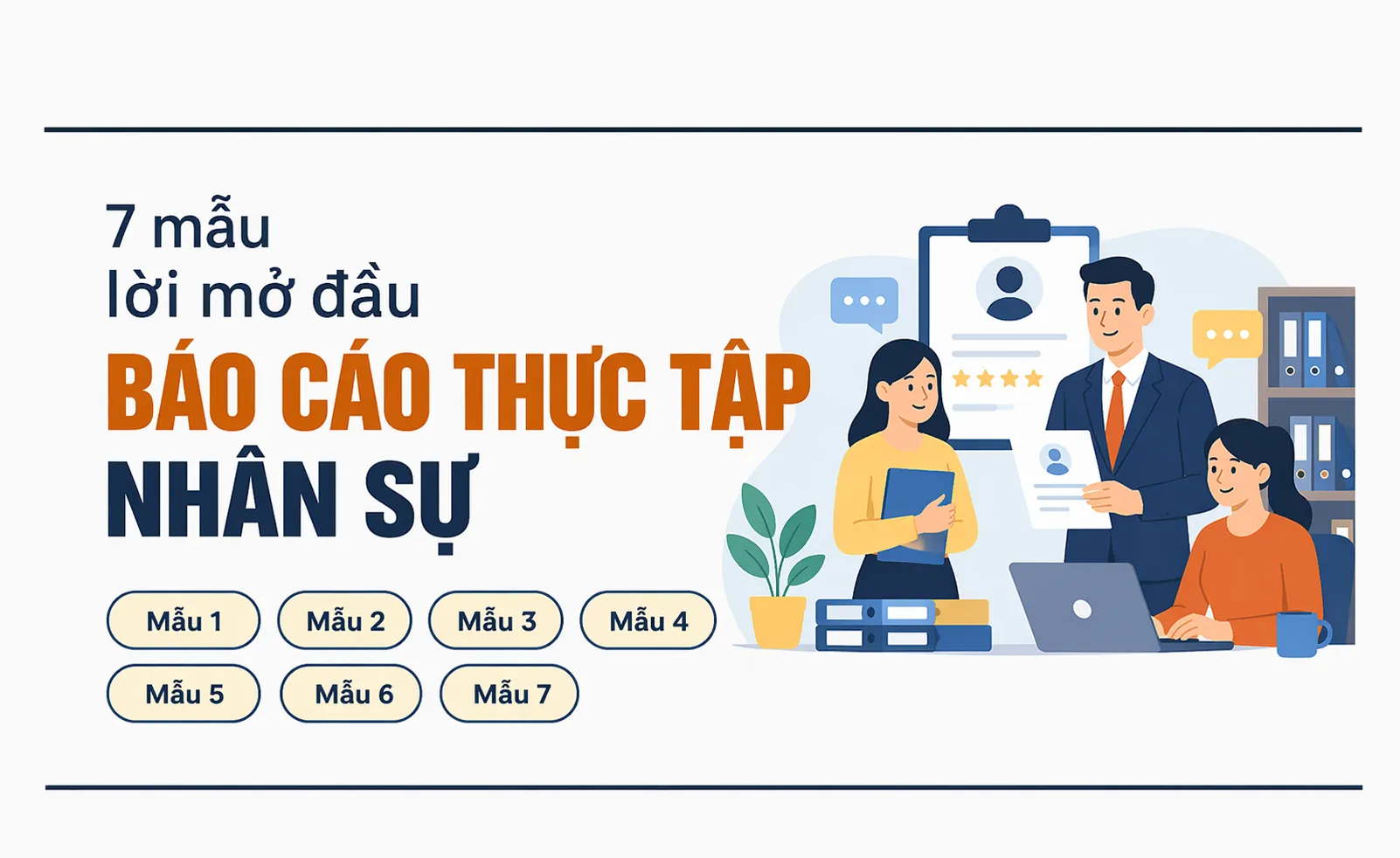 7 mẫu lời mở đầu báo cáo thực tập nhân sự chuyên nghiệp