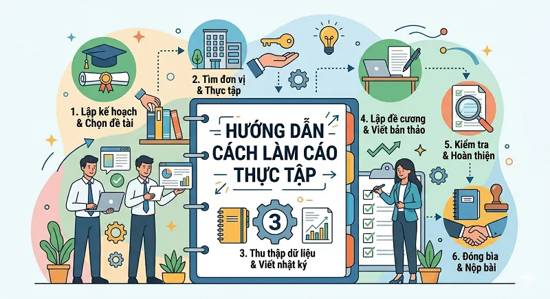 Hướng dẫn cách làm báo cáo thực tập