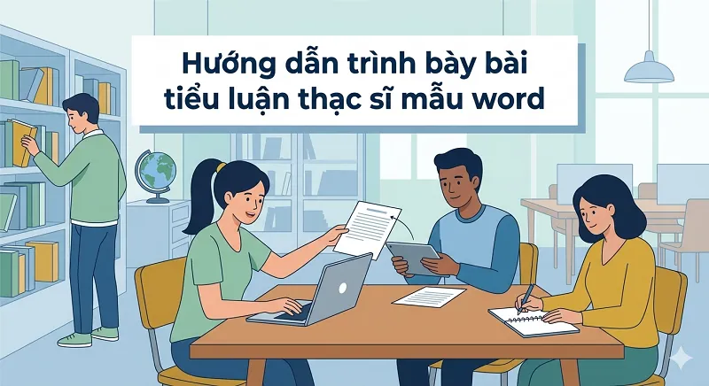 Hướng dẫn trình bày bài tiểu luận thạc sĩ mẫu word