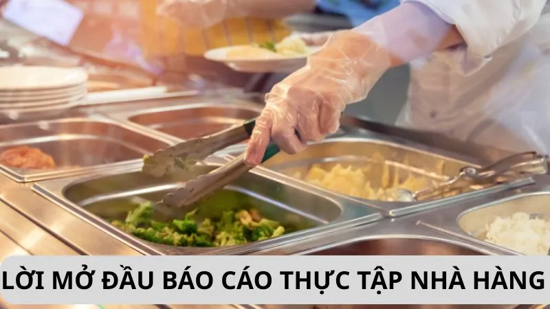 Lời mở đầu cho báo cáo thực tập nhà hàng cần thật chỉn chu