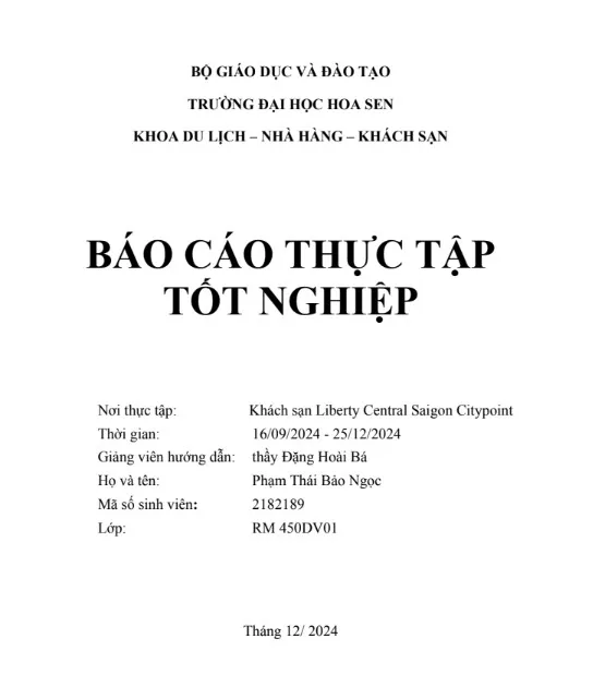 Một số giải pháp nâng cao chất lượng dịch vụ F&B tại nhà hàng Central